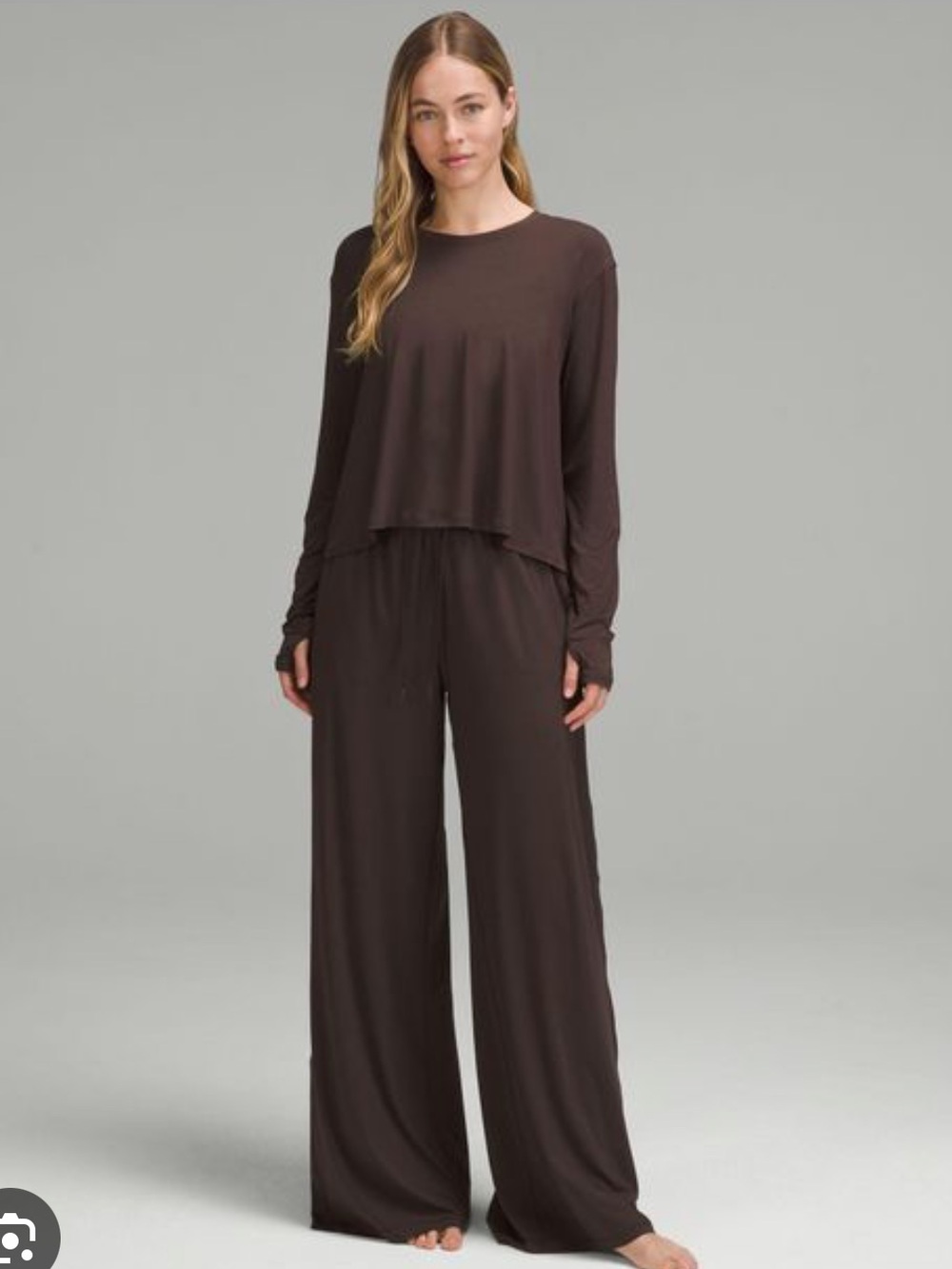 lululemon Modal High Rise Wide Leg Lounge Pants